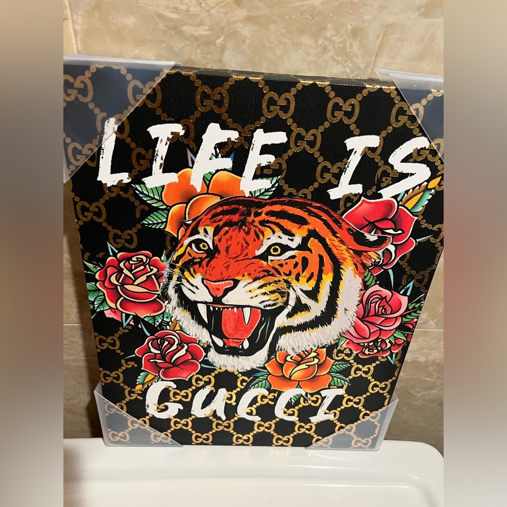 Life is Gucci Art Canvas